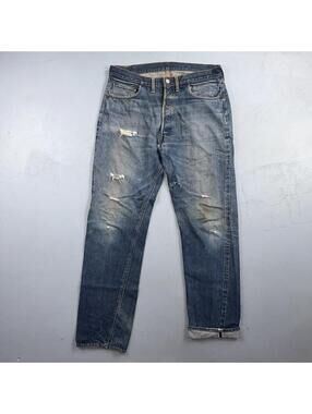 Levis 501 Big E Vintage 60s Redline Selvedge USA XX 1960s Jeans 66 Act 35x33